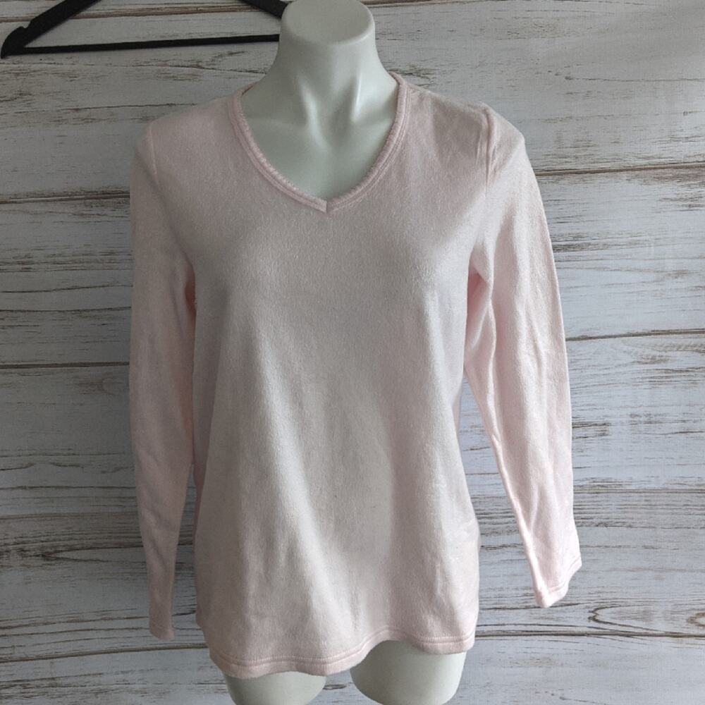 Croft & Borrow Intimates Fleece Sleep Shirt sz S